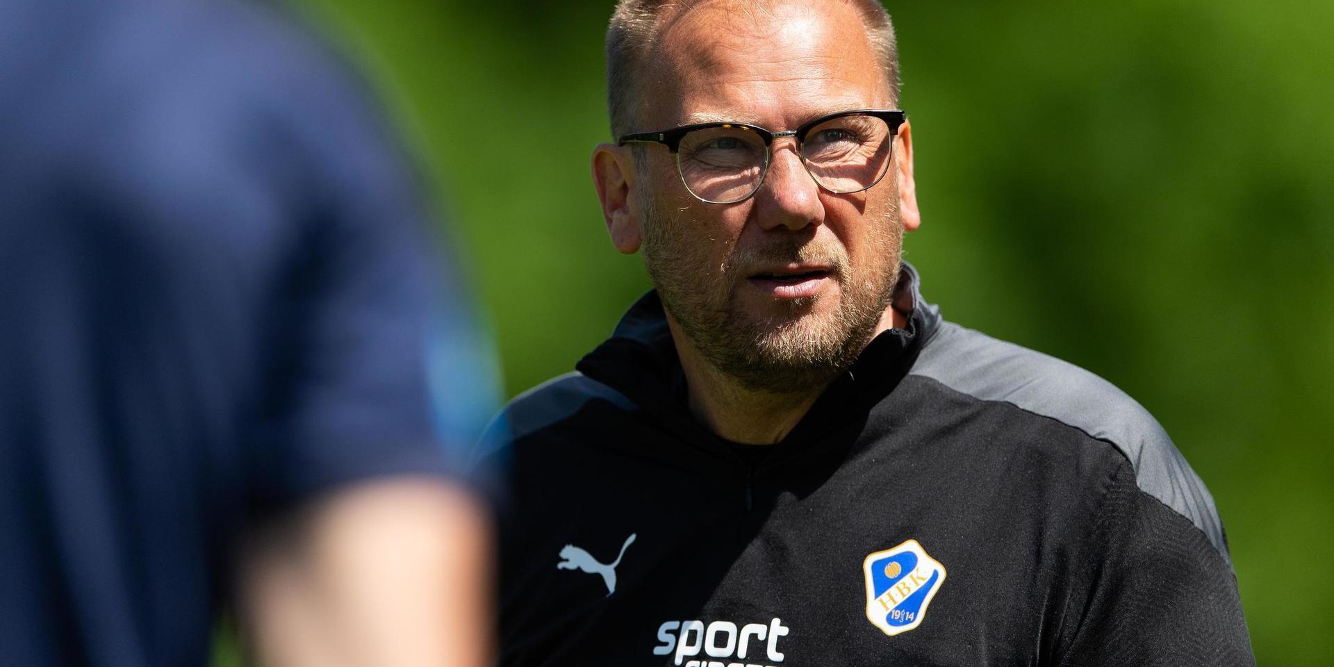 HBK:s manager Magnus Haglund är nöjd med hur skadeläget utvecklats i HBK sedan både Thomas Boakye och Gabriel Wallentin återvänt till full träning.