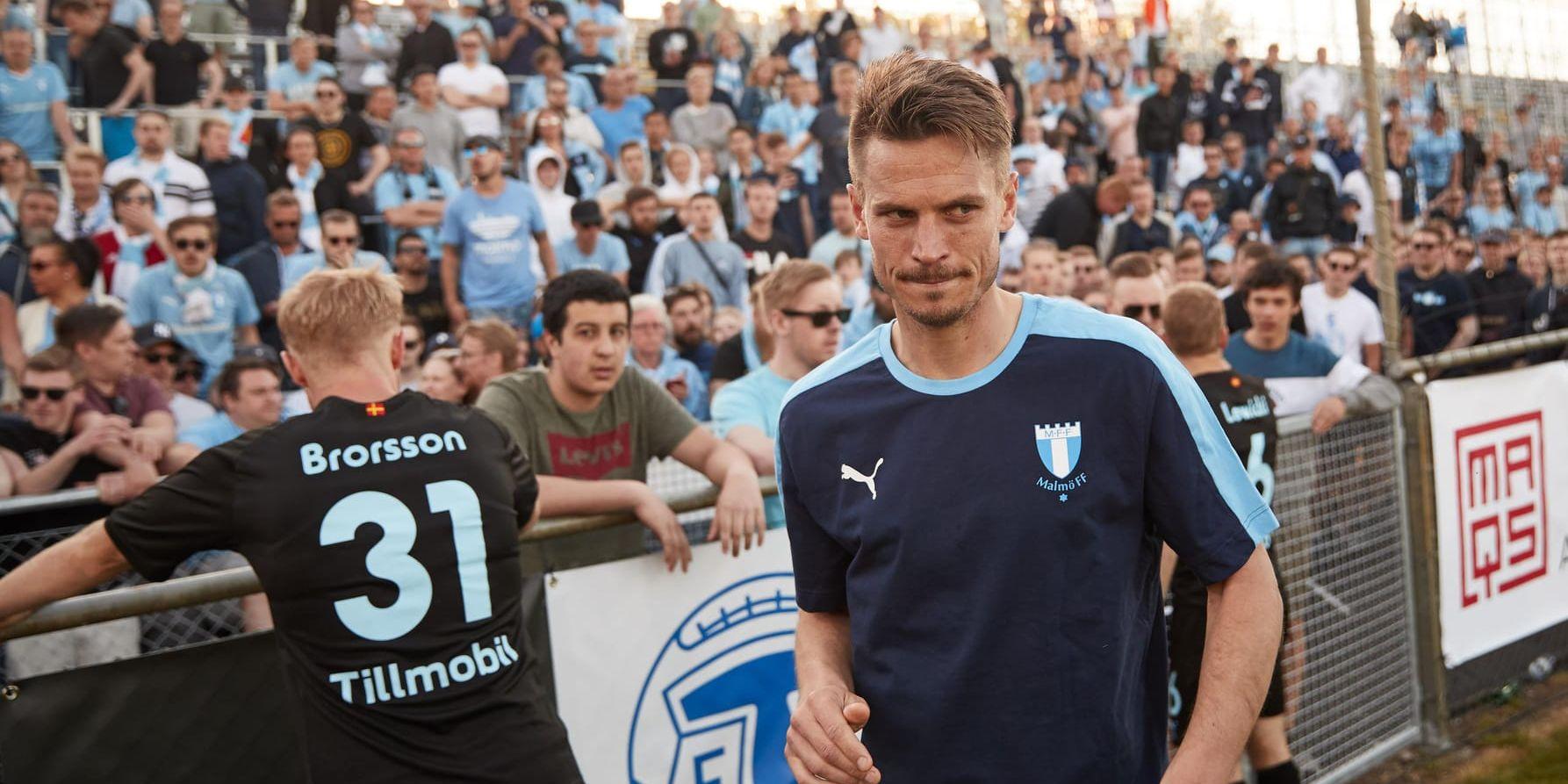 "Det kommer som en chock samtidigt som man vet hur den här businessen fungerar", säger Markus Rosenberg om tränarbytet i Malmö FF. Arkivbild.