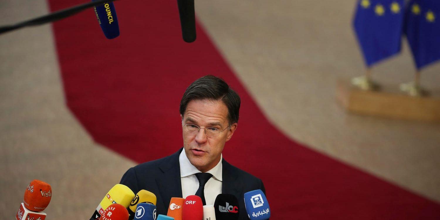 Mark Rutte är premiärminister i Nederländerna. Arkivbild.