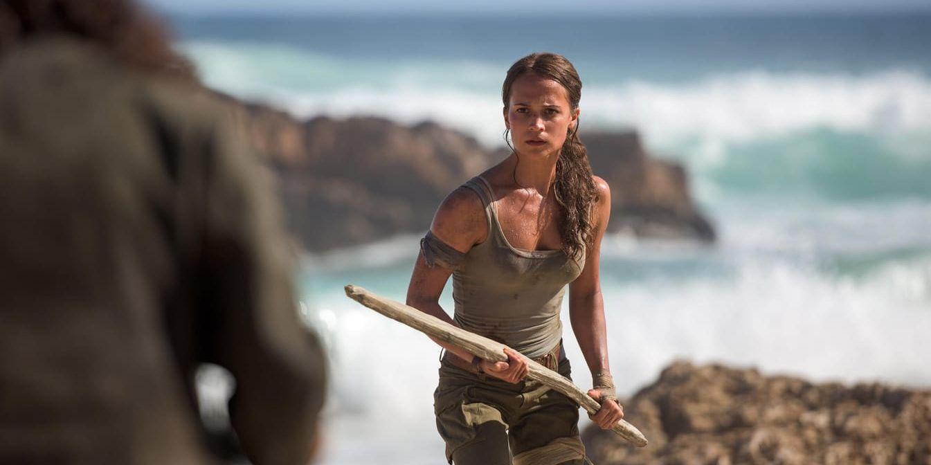 Alicia Vikander i "Tomb raider" från 2018. En roll hon kommer att reprisera, enligt Deadline. Pressbild.