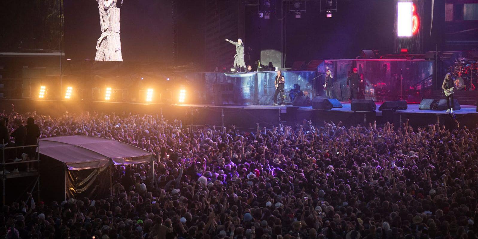 Iron Maiden huvudakt på fredagskvällen på Festival Stage. Sweden Rock Festival 2023.