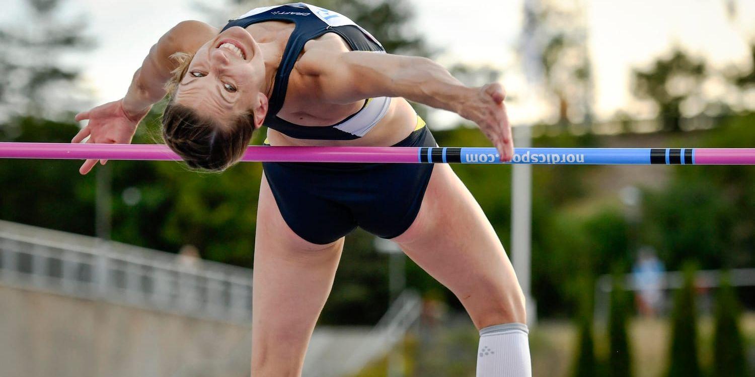 Sofie Skoog hoppade över 1,93 meter på Sollentuna GP.