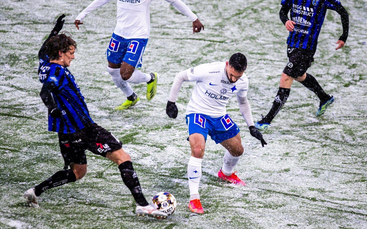 ”Det var snökaos”, konstaterar Sead Haksabanovic om premiären mot Sirius som slutade 1-1.