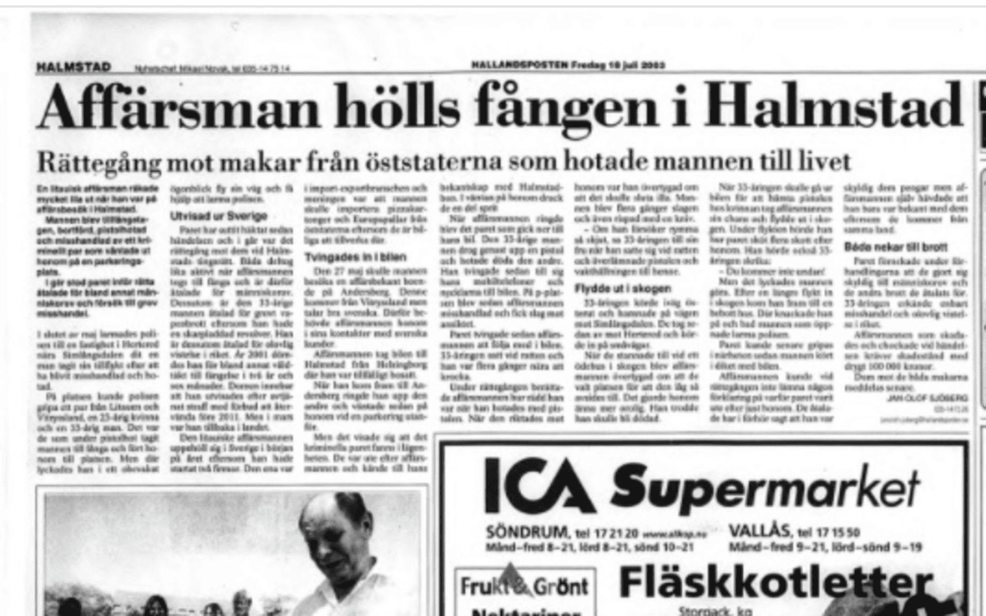 HP 18 juli 2003.