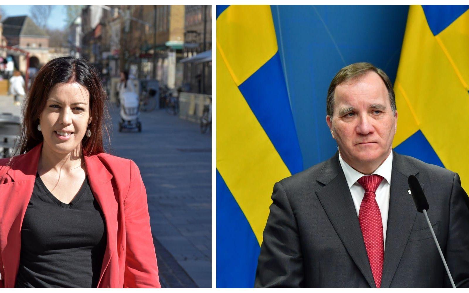 Halmstad Citys cityledare Caroline Bengtsson fick inget möte med Sveriges statsminister Stefan Löfven...