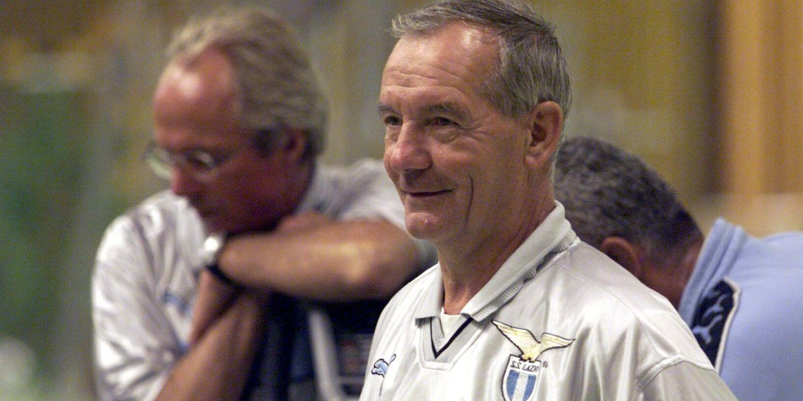 Sven-Göran Eriksson och Tord Grip under tiden tillsammans i Lazio. Arkivbild.