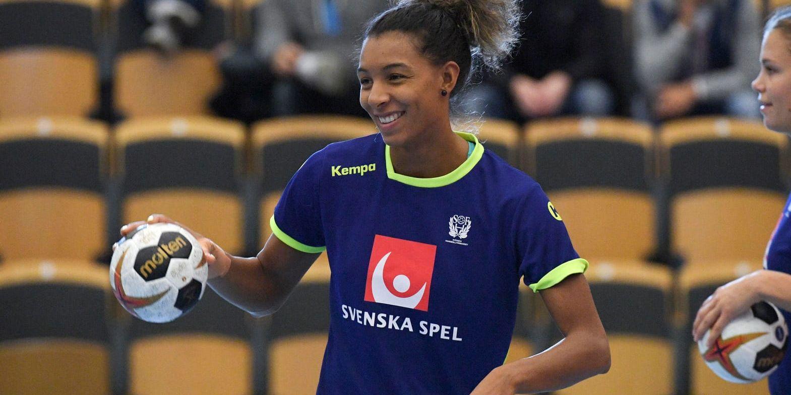 Jamina Roberts spelar från och med den här säsongen i ungerska Érdi. Arkivbild.