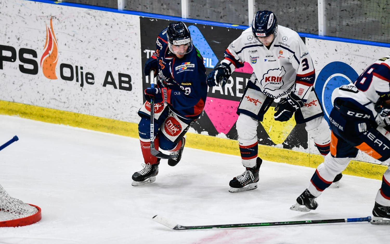 Halmstad Hammers vann mötet mot Kallinge-Ronneby och säkrade Hockeyettankontraktet till nästa säsong.