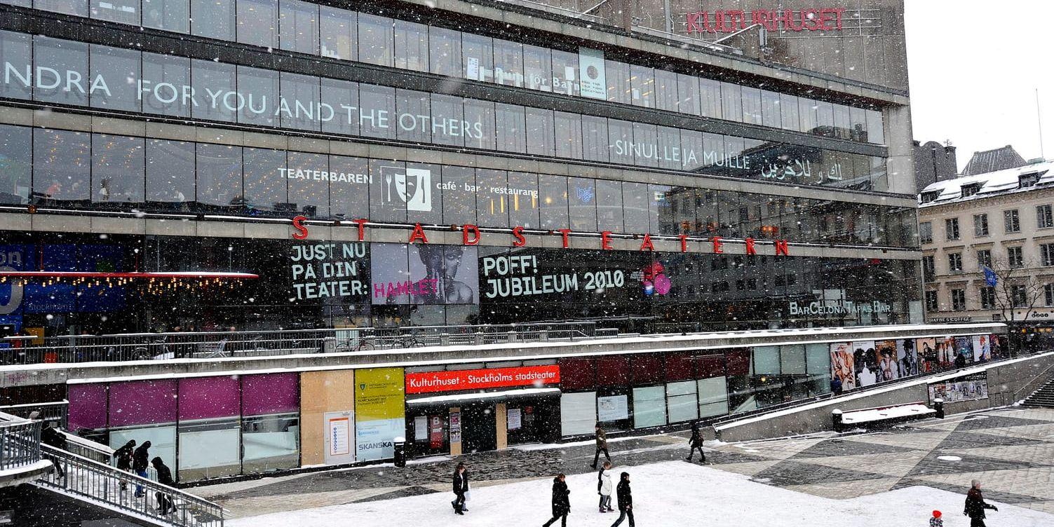 Kulturhuset och Stockholms stadsteater på Sergels torg i Stockholm. Arkivbild.