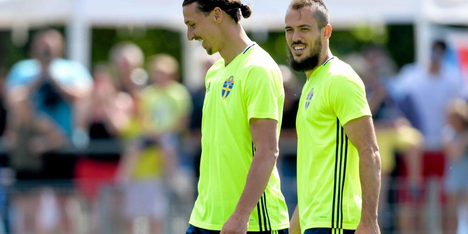 Nytt anfallspar? Zlatan Ibrahimovic ihop med IFK Norrköpings Emir Kujovic – det är HP:s krönikörs önskeduo mot Belgien när allt ska avgöras.