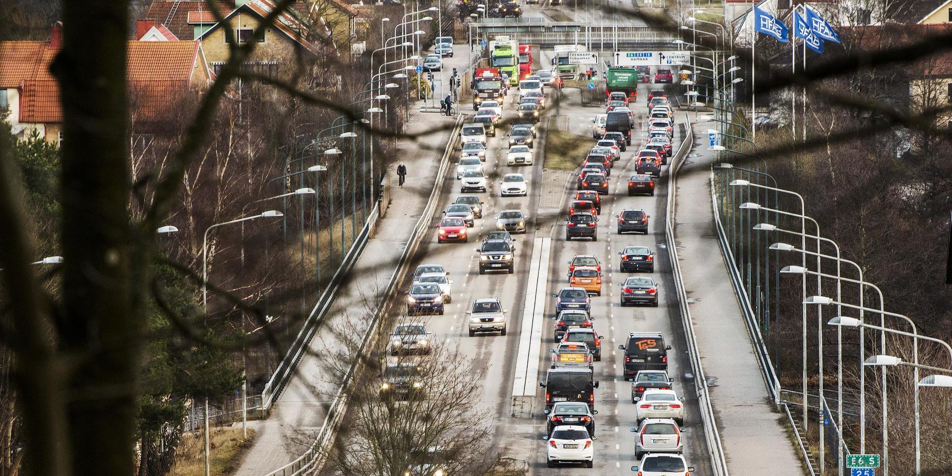 Trafiklederna har en dominerande ställning i Halmstad.