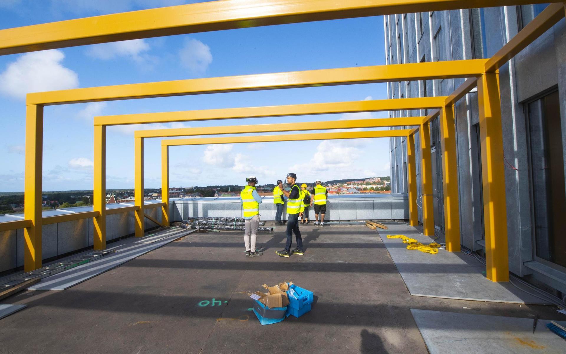 Den 135 kvadratmeter stora skybaren ligger på nionde våningen, 30 meter upp.