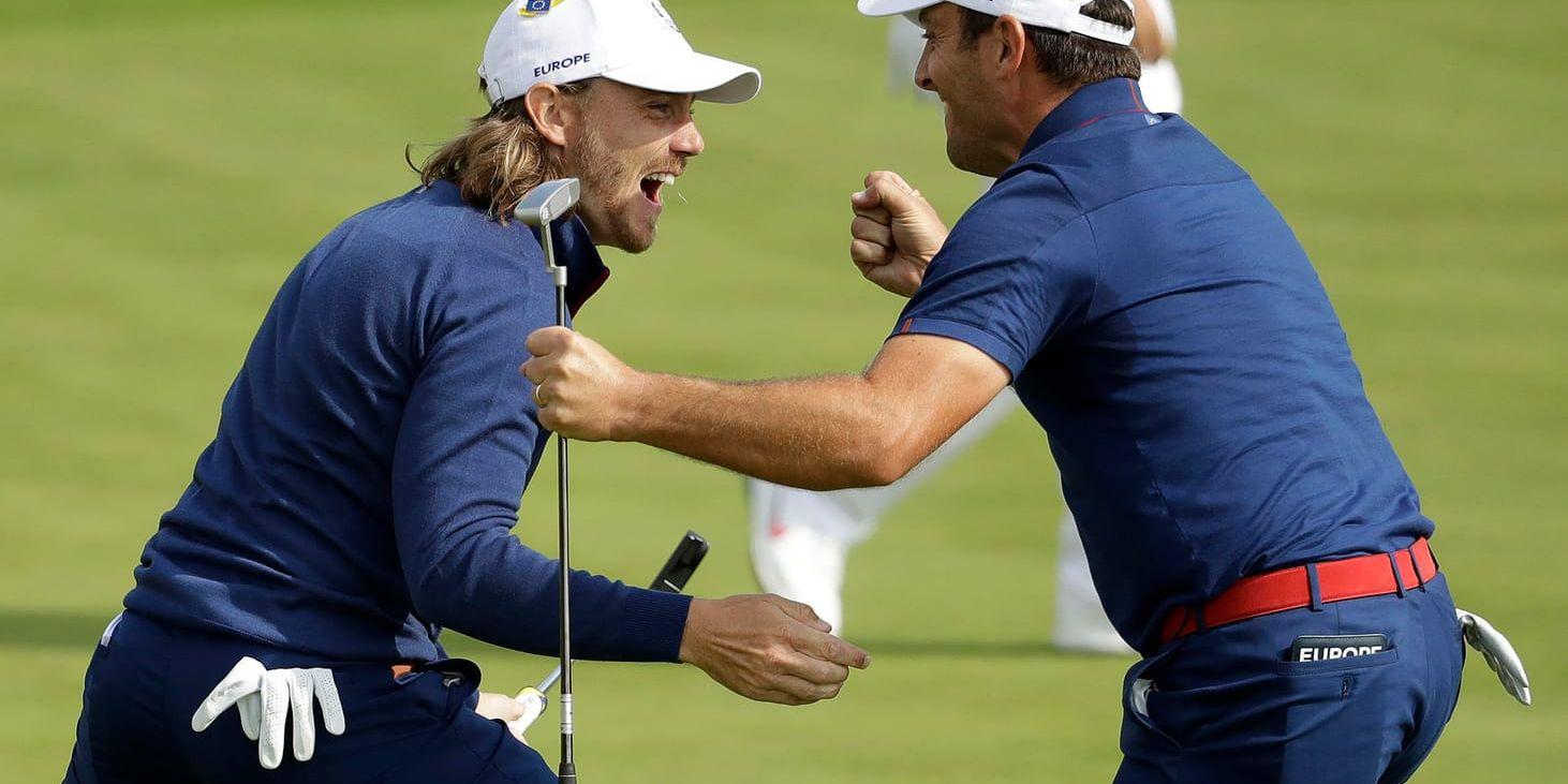 Tommy Fleetwood och Francesco Molinari.