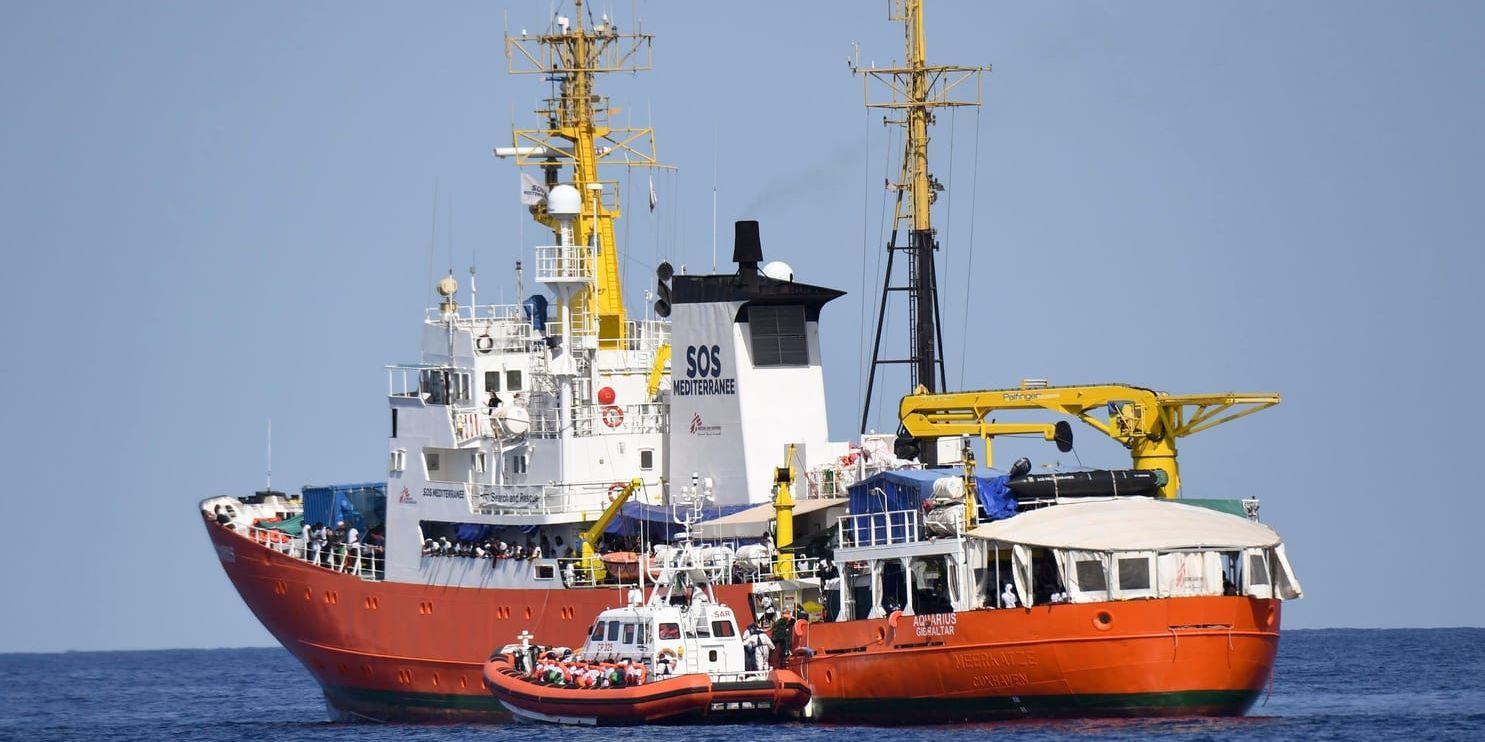 Aquarius är det enda icke-statliga räddningsfartyget som kommer att vara aktivt i Medelhavet framöver. Arkivbild.