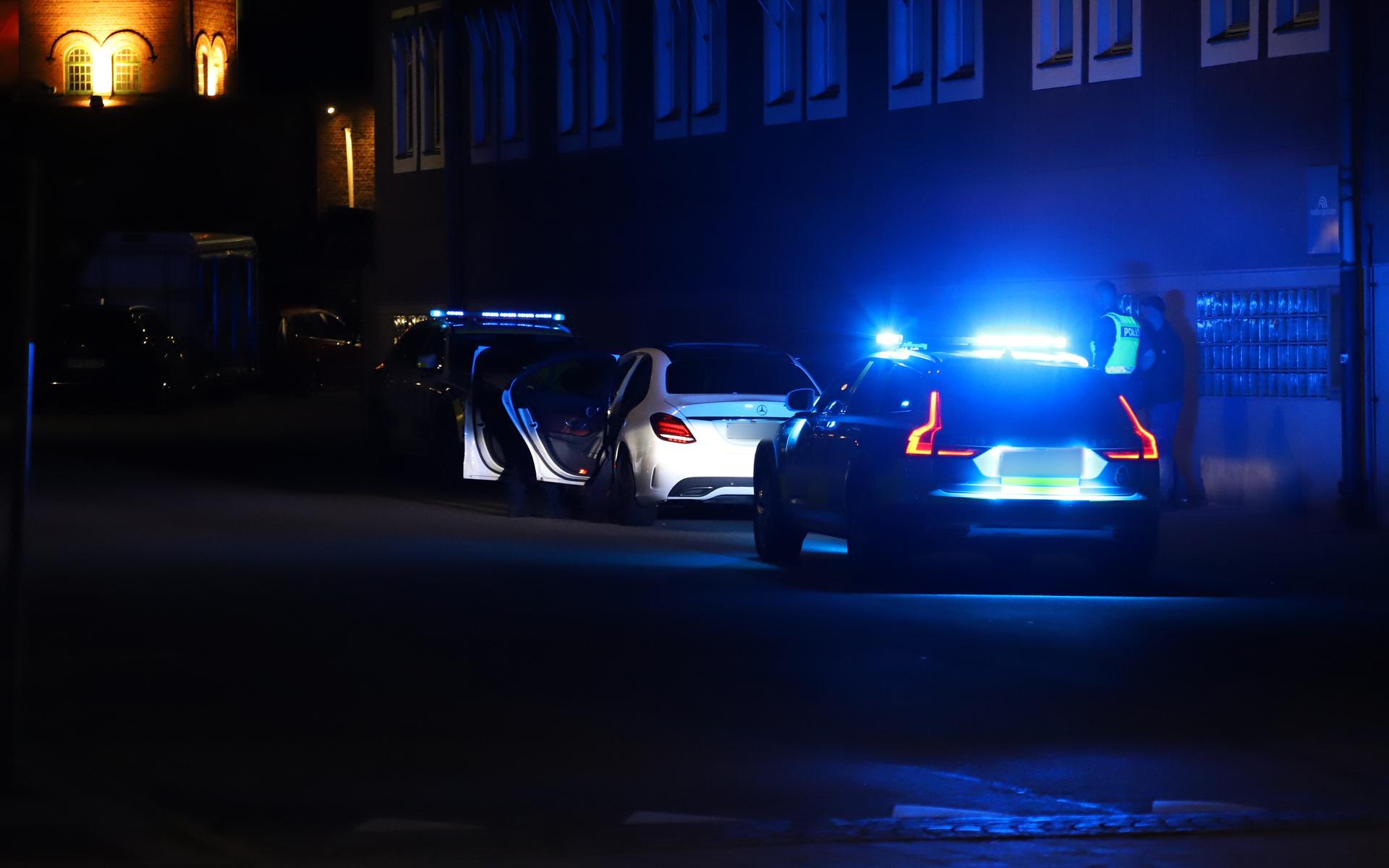 Poliskontrollen ägde rum i närheten av Lilla torg i Halmstad.