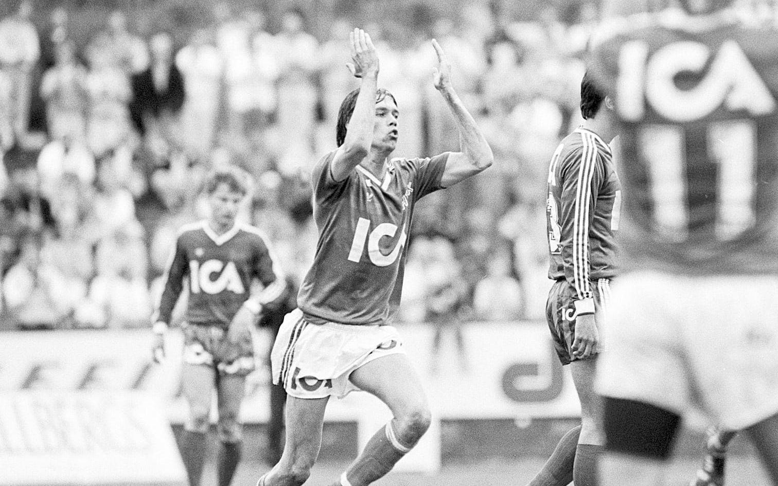 Pelle Olsson blev målskytt för HBK i 3–1-segern mot Öster 1986.