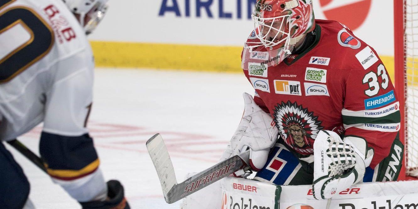 Johan Mattsson räddade 34 av 35 skott när Frölunda slog Djurgården med 2–1. När Djurgården sköt var Mattsson ofta redan på rätt plats, och blev det returer var backarna snabbt där och hjälpte till.