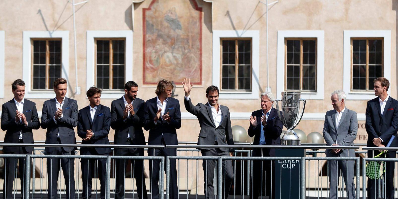 Under onsdagen kickade den första upplagan av Lavers Cup igång med en välkomstceremoni i Prag. Svenske Björn Borg har bland annat Roger Federer och Rafael Nadal att tillgå i sitt stjärnspäckade europalag.