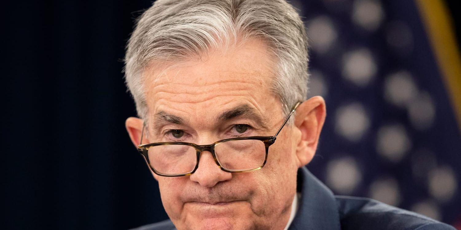 Det har kommit en ny laddning inflationssiffror för USA:s centralbank, med chefen Jerome Powell, att förhålla sig till i sin räntepolitik. Arkivbild.