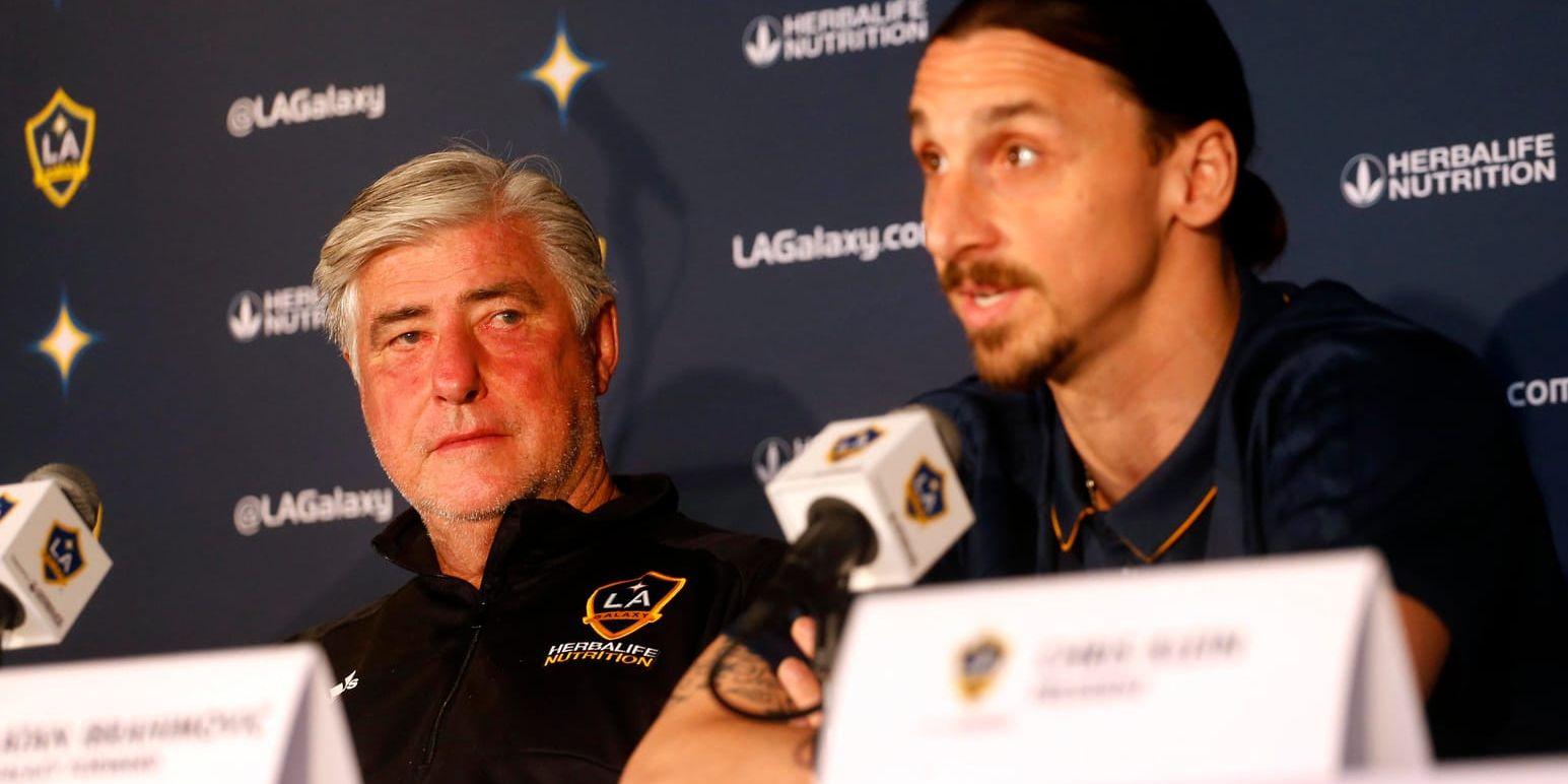 Sigi Schmid och Zlatan Ibrahimovic. Arkivbild.