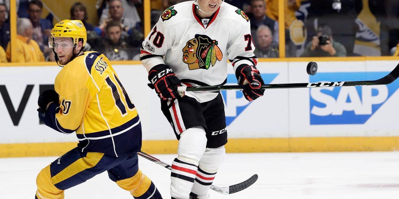 Efter tre år i NHL med spel i bland annat Chicago Blackhawks återvänder Dennis Rasmussen (70), till Växjö Lakers. Arkivbild.