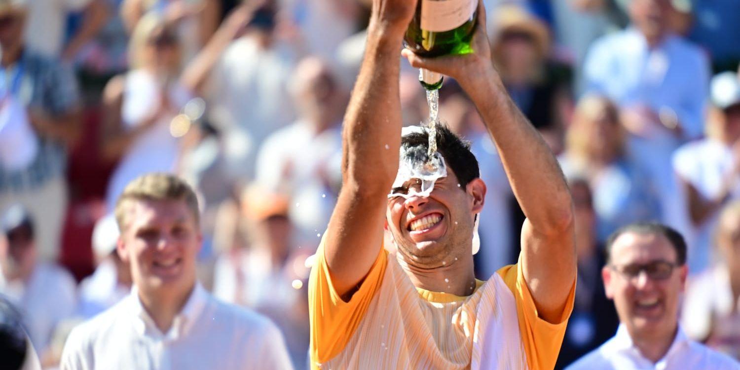 Nuno Borges, Portugal, firar sin seger i Båstads ATP-turnering.