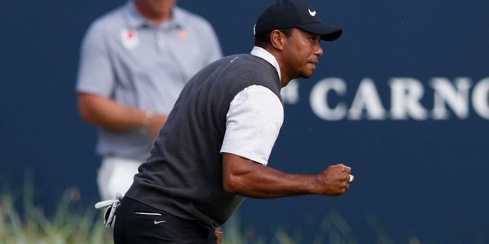 Tiger Woods har tätkänning i British Open efter 66-rond.