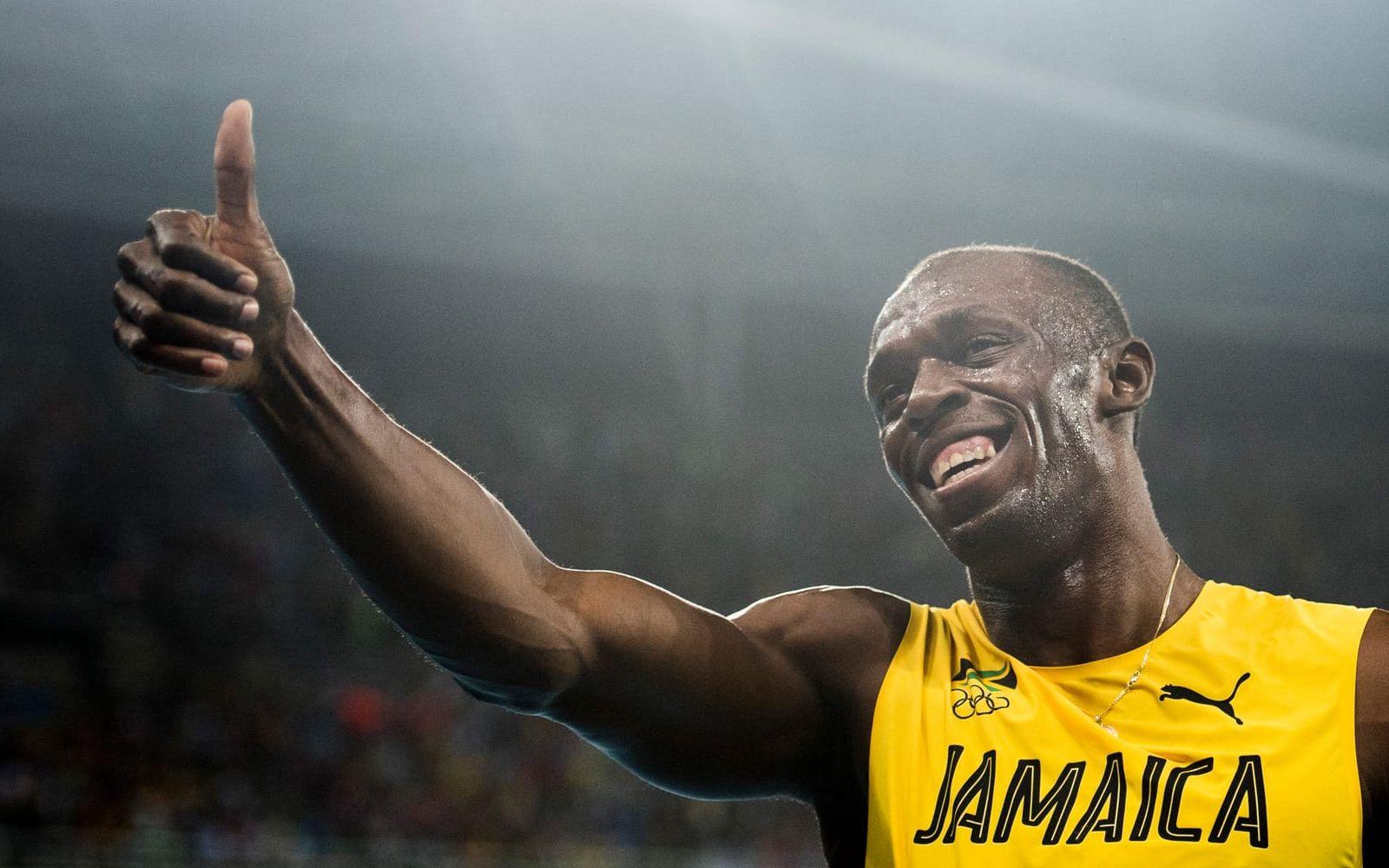 7 (15). Usain Bolt. 30 miljoner dollar i sponsorintäkter. 19 miljoner följare på Facebook, 6,4 miljoner på Instagram och 4,6 miljoner på Twitter. Foto: Bildbyrån